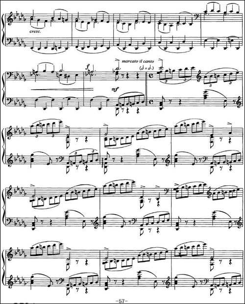 柴可夫斯基18首钢琴小品Op.72-10.Scherzo-fantaisie-钢琴谱