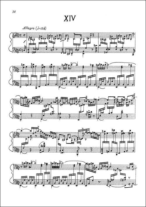 24 Preludes Op.53-24首前奏曲·XIV-钢琴谱