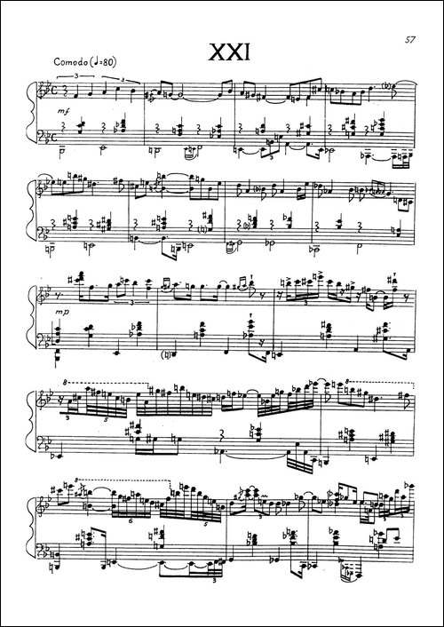 24 Preludes Op.53-24首前奏曲·XXI-钢琴谱