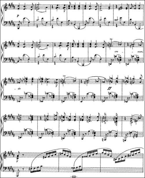 柴可夫斯基18首钢琴小品Op.72-11.Valse bluette-钢琴谱