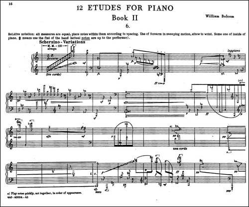 12 Etudes for Piano-博尔科姆12首钢琴练习曲·6-钢琴谱