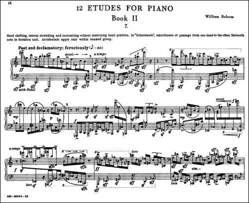 12 Etudes for Piano-博尔科姆12首钢琴练习曲·7-钢琴谱