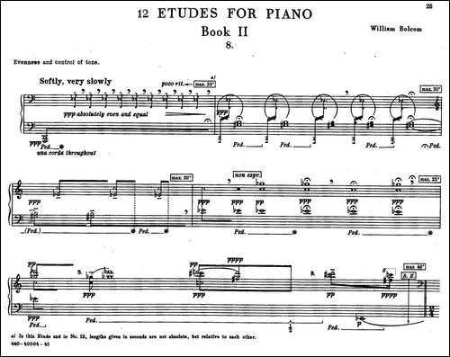 12 Etudes for Piano-博尔科姆12首钢琴练习曲·8-钢琴谱