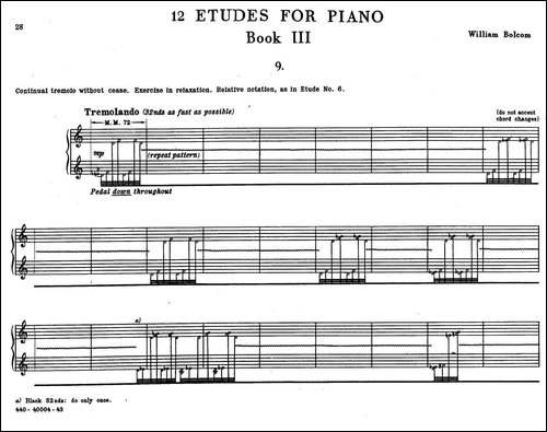 12 Etudes for Piano-博尔科姆12首钢琴练习曲·9-钢琴谱