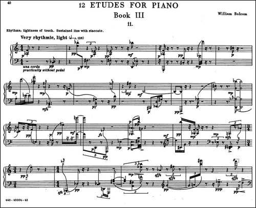 12 Etudes for Piano-博尔科姆12首钢琴练习曲·11-钢琴谱