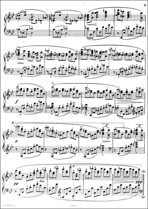 Ballade in c-sharp Minor Op.42-升c小调叙事曲-钢琴谱