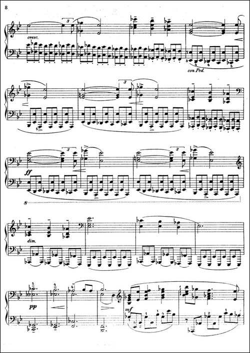 Ballade in c-sharp Minor Op.42-升c小调叙事曲-钢琴谱
