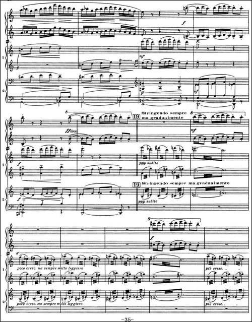 Nights in the Gardens of Spain 西班牙花园之夜 双钢琴版-Ⅱ-Danza lejan-钢琴谱
