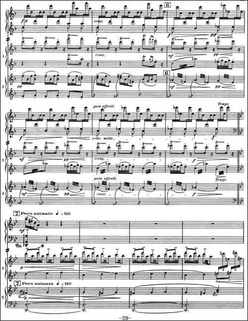 Nights in the Gardens of Spain 西班牙花园之夜 双钢琴版-Ⅱ-Danza lejan-钢琴谱