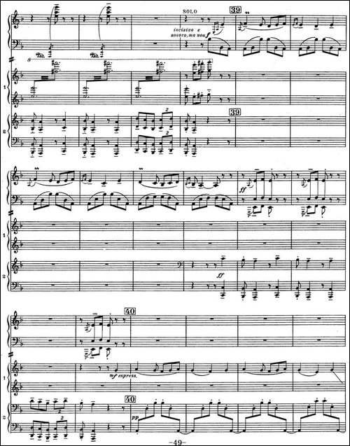 Nights in the Gardens of Spain 西班牙花园之夜 双钢琴版-Ⅲ-En los jard-钢琴谱