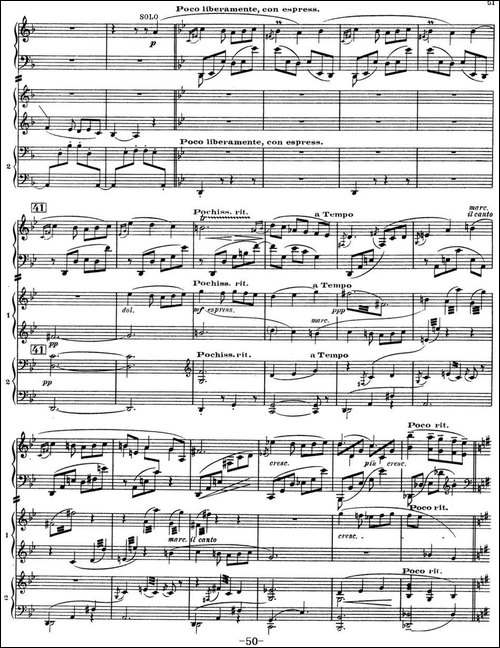 Nights in the Gardens of Spain 西班牙花园之夜 双钢琴版-Ⅲ-En los jard-钢琴谱