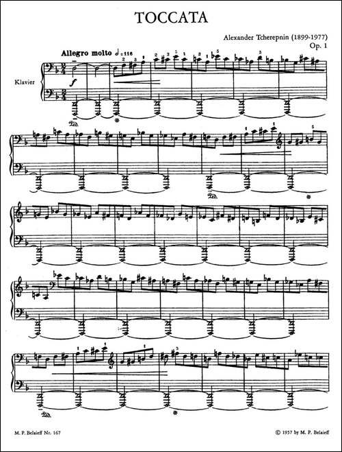 Toccata No.1 Op.1-第一托卡塔-钢琴谱