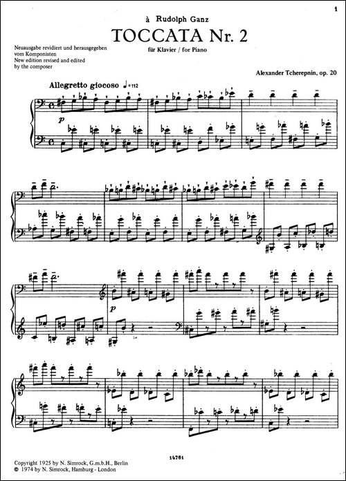 Toccata No.2 Op.20-第二托卡塔-钢琴谱