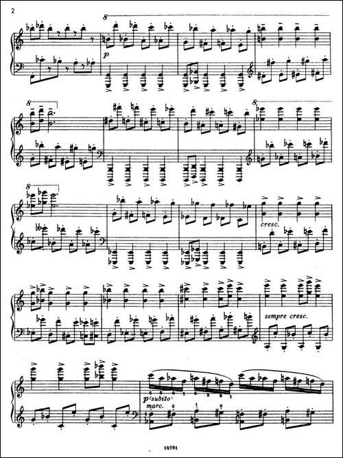 Toccata No.2 Op.20-第二托卡塔-钢琴谱