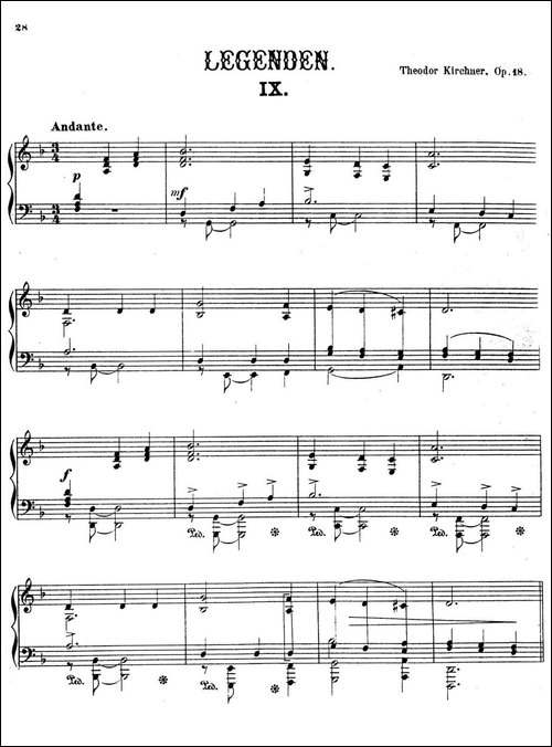 Legenden Op.18-9首传奇·Ⅸ-钢琴谱