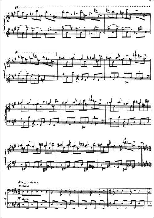 5首卡斯蒂利亚奏鸣曲-Toccata a modo de pregon-钢琴谱