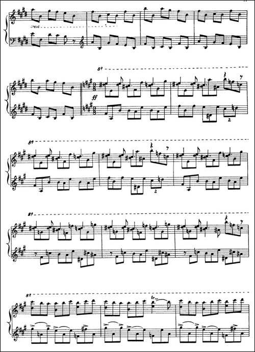 5首卡斯蒂利亚奏鸣曲-Toccata a modo de pregon-钢琴谱