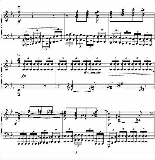 八度练习曲-十级类技巧性练习曲-钢琴谱