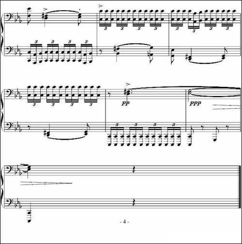 八度练习曲-十级类技巧性练习曲-钢琴谱