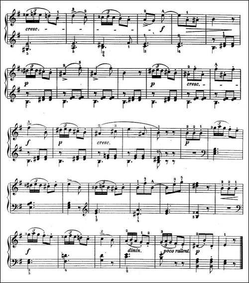儿童钢琴进阶练习曲50首之34-钢琴谱