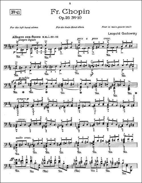 肖邦《练习曲》Fr.Chopin Op.25 No10-钢琴谱