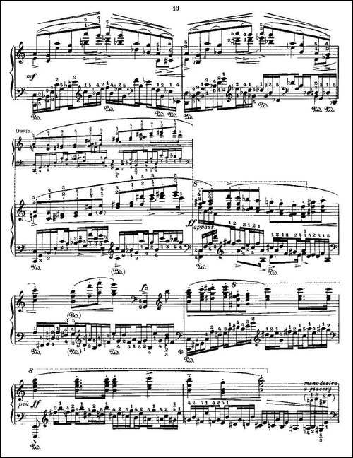 肖邦《练习曲》Fr.Chopin Op.25 No11-钢琴谱