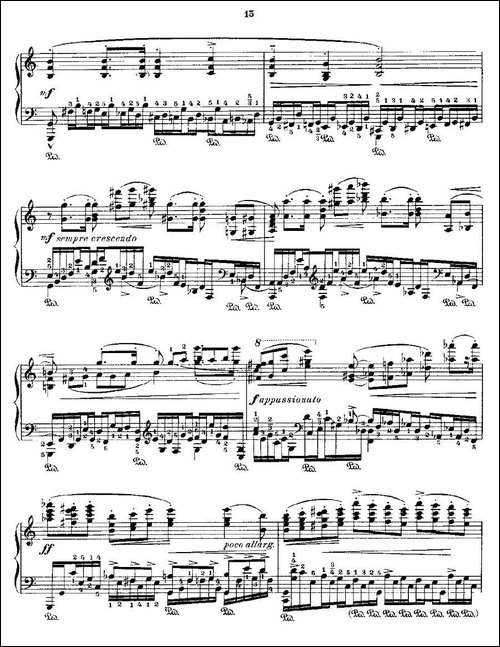 肖邦《练习曲》Fr.Chopin Op.25 No11-钢琴谱