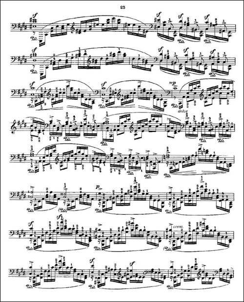 肖邦《练习曲》Fr.Chopin Op.25 No12-钢琴谱
