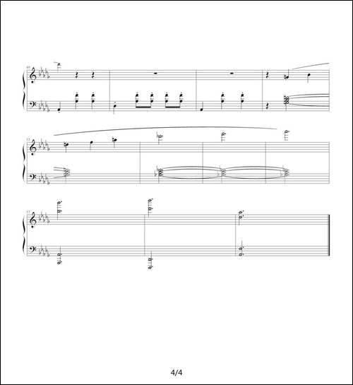 肖斯塔科维奇—前奏曲-15：降D大调-钢琴谱