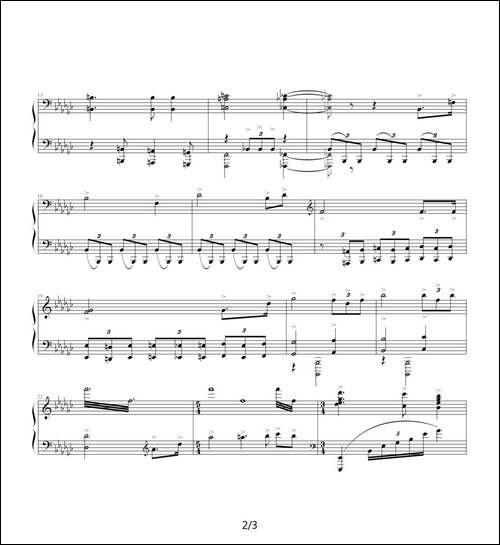 降肖斯塔科维奇—前奏曲-14：e小调-钢琴谱