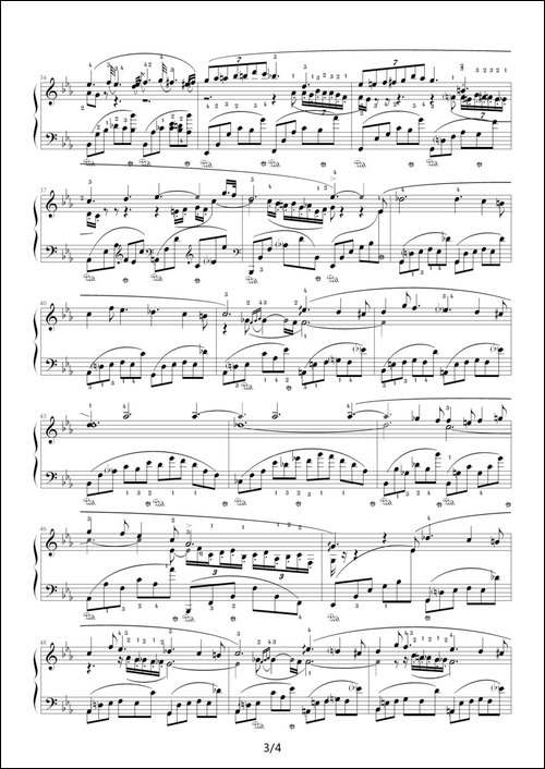 降E大调夜曲，Op.55,No.2-肖邦第16号夜曲-钢琴谱