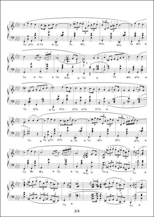 f小调夜曲，Op.55,No.1-肖邦第15号夜曲-钢琴谱