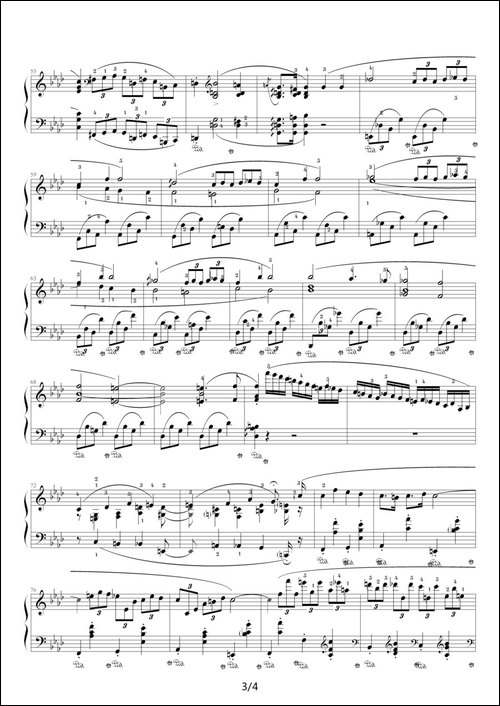 f小调夜曲，Op.55,No.1-肖邦第15号夜曲-钢琴谱