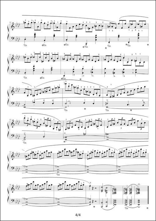 f小调夜曲，Op.55,No.1-肖邦第15号夜曲-钢琴谱