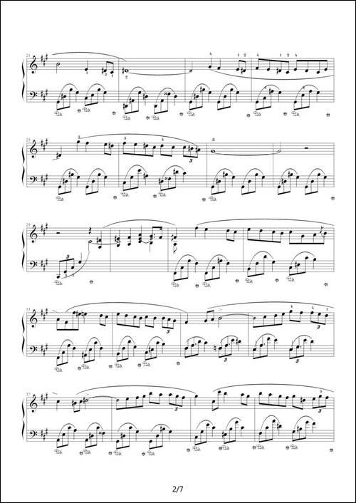 升f小调夜曲，Op.48,No.2-肖邦第14号夜曲-钢琴谱