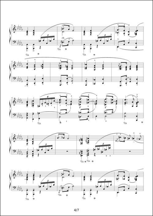 升f小调夜曲，Op.48,No.2-肖邦第14号夜曲-钢琴谱