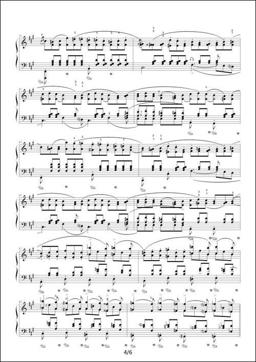 降A大调夜曲，Op.32,No.2-肖邦第10号夜曲-钢琴谱