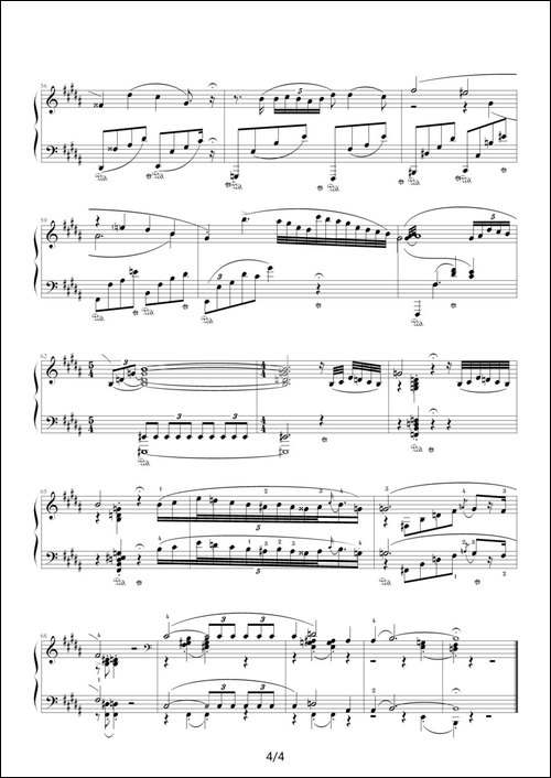 B大调夜曲，Op.32,No.1-肖邦第9号夜曲-钢琴谱