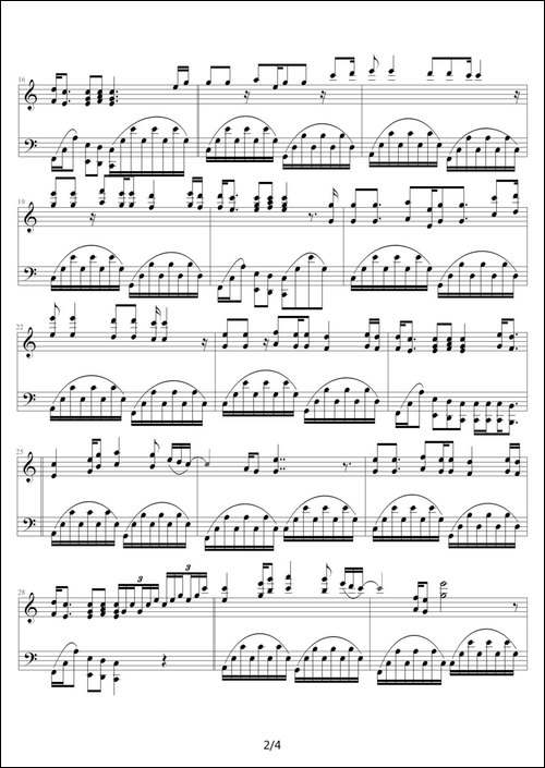 Let it be-钢琴谱