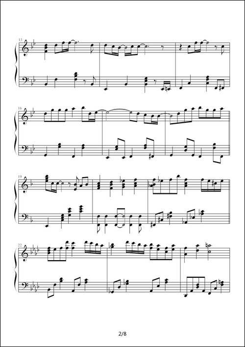 secret of my heart-钢琴谱