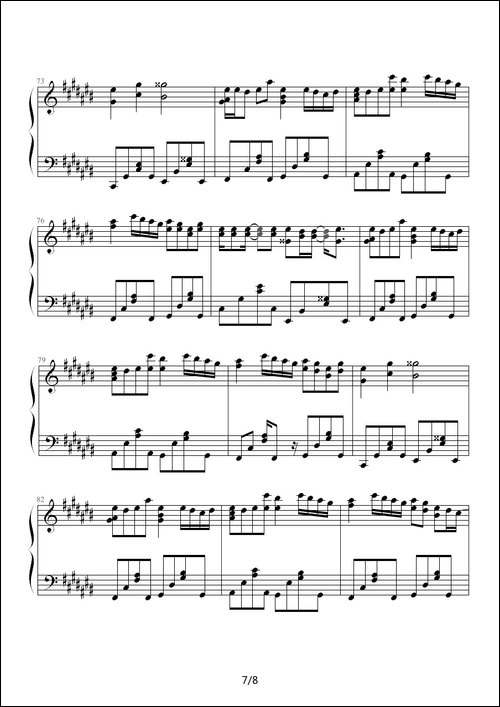 secret of my heart-钢琴谱