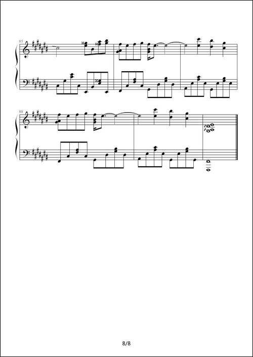 secret of my heart-钢琴谱
