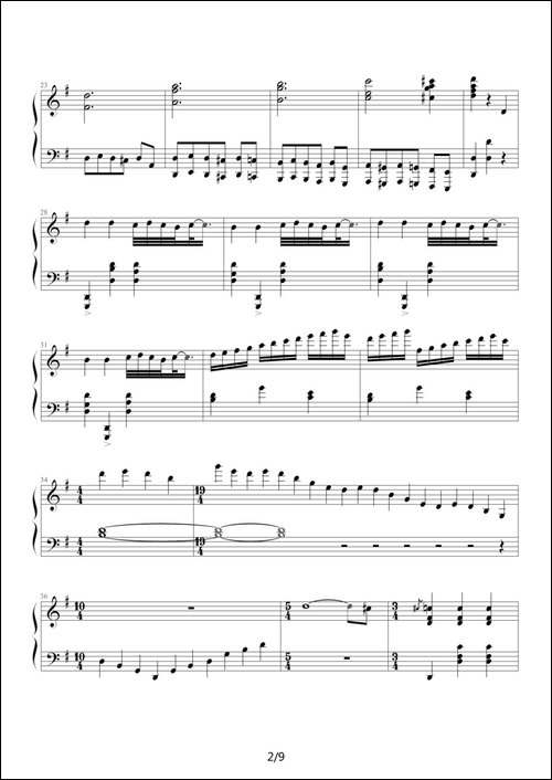 古代小步舞曲-湖北省恩施州钢琴10级曲目-钢琴谱