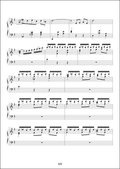 古代小步舞曲-湖北省恩施州钢琴10级曲目-钢琴谱