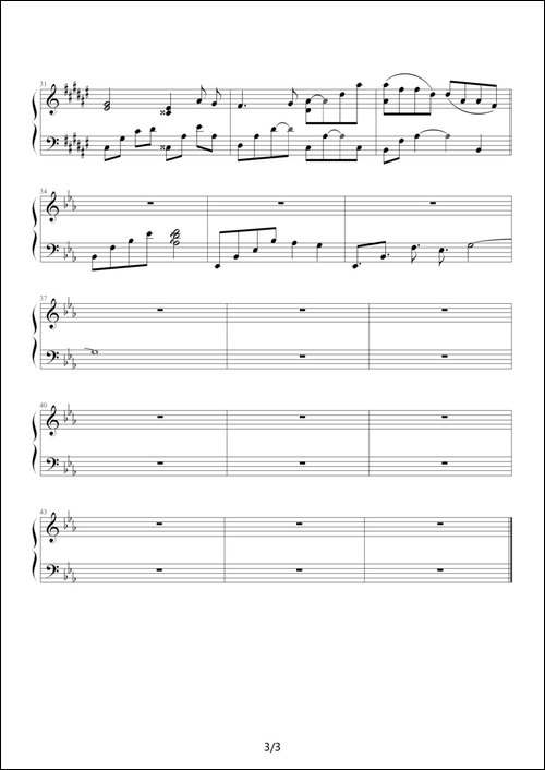 人类的光-迪迦奥特曼经典插曲-钢琴谱