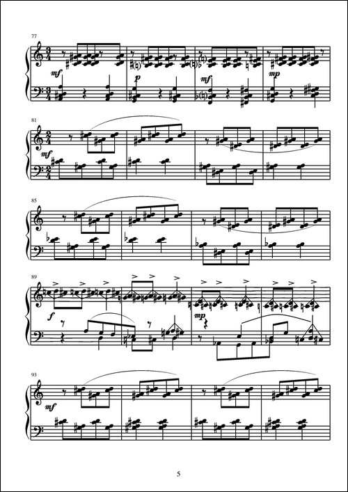 第4钢琴奏鸣曲-第一乐章-钢琴谱