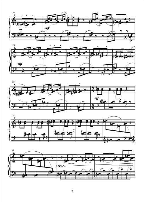 第4钢琴奏鸣曲-第3乐章-钢琴谱