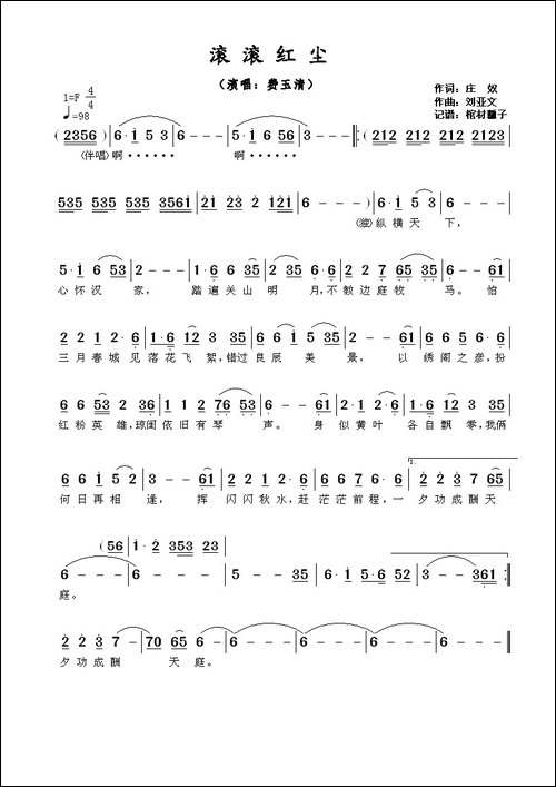 滚滚红尘-费玉清版