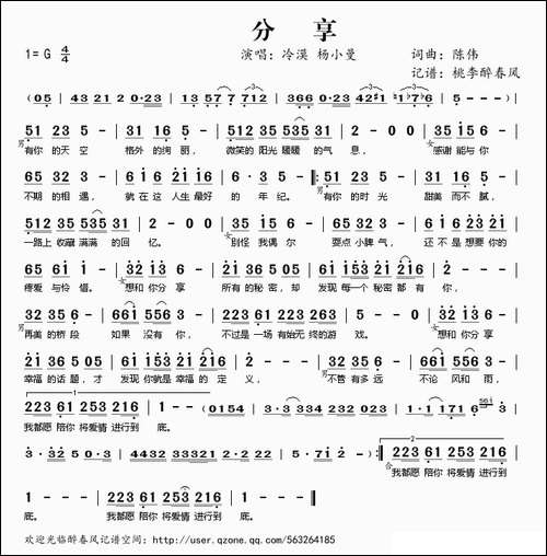 分享-陈伟词曲