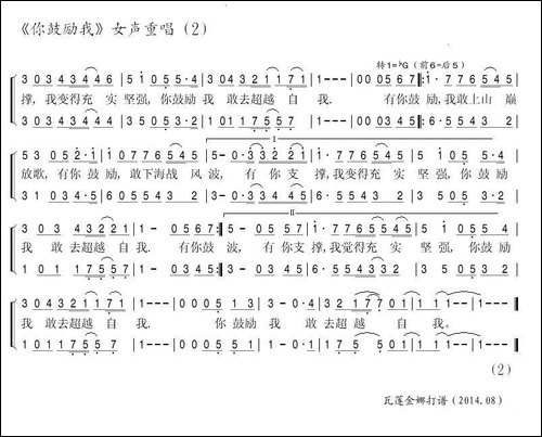 [英]-你鼓励我-女声重唱版